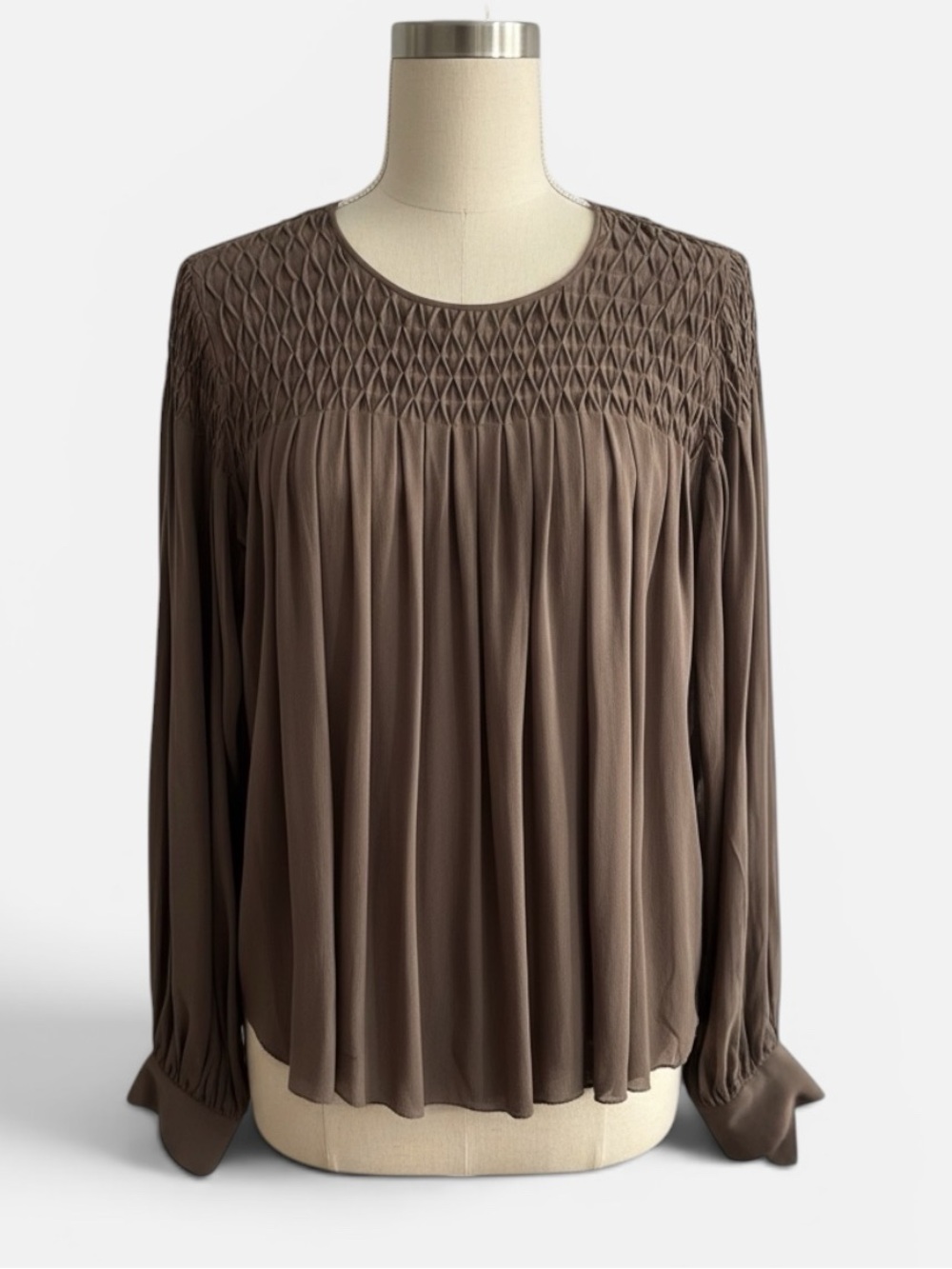 Vintage L'AGENCE, silk, grey/smoke Blouse